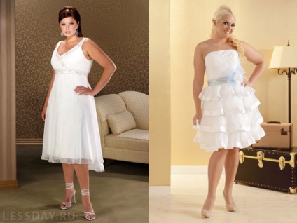 Весільні сукні для повних дівчат і жінок 2014 фото вишуканого одягу для наречених