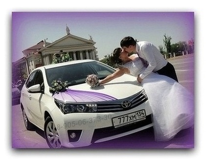 Lakodalmas menet Volgograd - autókölcsönző esküvőre kölcsönzés, esküvői autó dekoráció dísztárgyak