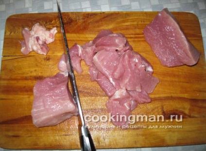 Carne de porc în sos dulce și acru - gătit pentru bărbați