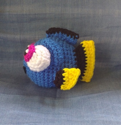 Modelul de tricotat pentru un pește mic