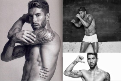 Tattoo Sergio Ramos inseamna tatuaj, fotografie