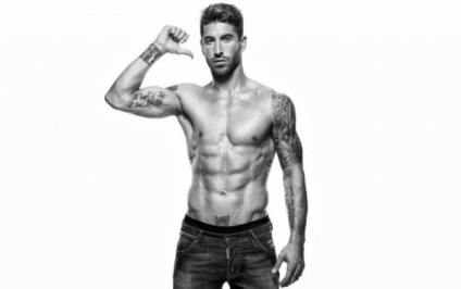 Tattoo Sergio Ramos inseamna tatuaj, fotografie