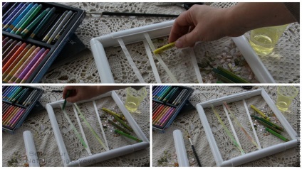 Тонування стрічок акварельного пастеллю - ярмарок майстрів - ручна робота, handmade