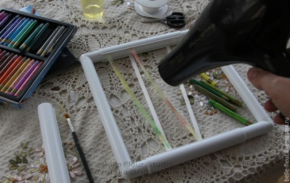 Тонування стрічок акварельного пастеллю - ярмарок майстрів - ручна робота, handmade
