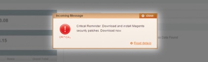 A biztonsági rés a cms magento -, hogyan kell telepíteni a javítást, sebweo