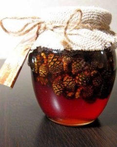 Pine kúpok jam (lekvár) Jam fenyőtoboz