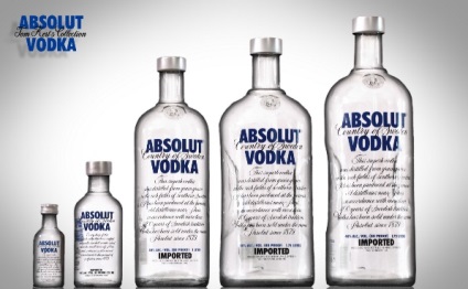 Vodka absolut (absolut), tipuri de absolut vodka suedeză