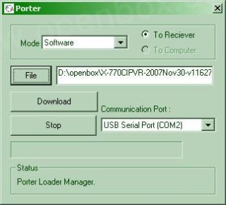 Recuperarea unui receptor openbox cu un port USB după un firmware nereușit