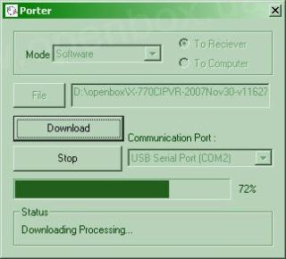 Recuperarea unui receptor openbox cu un port USB după un firmware nereușit