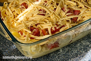 Запіканка з кольорової капусти з картоплею і помідорами, прості кулінарні рецепти з фотографіями