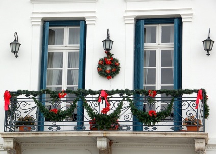 20 idei, cum să decorezi un balcon pentru noul an, mai proaspăt - cel mai bun din Runet pentru o zi!