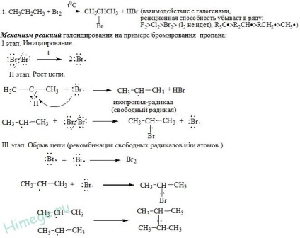 Alkanes - nomenclatură, producție, proprietăți chimice