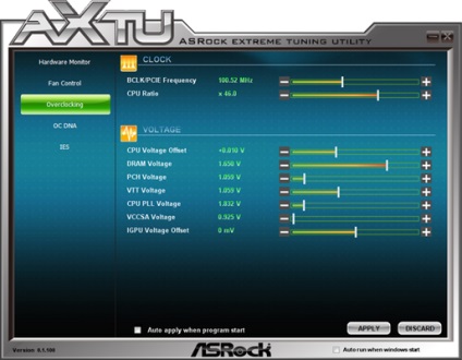 Overclockare automată, revizuire și testare