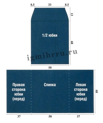 Tselnovyazannaya szoknya egy illat - kötés - Home Moms