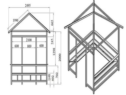 Desene de proiecte de gazebos și scheme de metal și lemn, video cum să vă faceți propriile mâini, fotografie