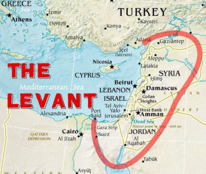 Care este levantul țării și populația Levantului