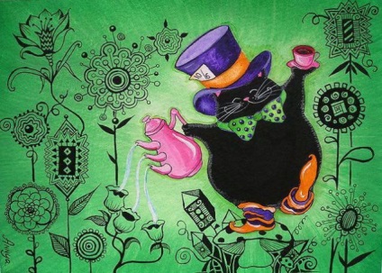 Кольорові будні чорного кота - ярмарок майстрів - ручна робота, handmade