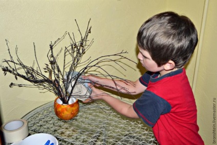 Tedd a gyermek „őszi fa” - tisztességes iparos - kézzel készített, kézzel készített
