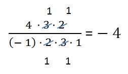 Diviziunea numerelor negative ca diviziune a numerelor negative