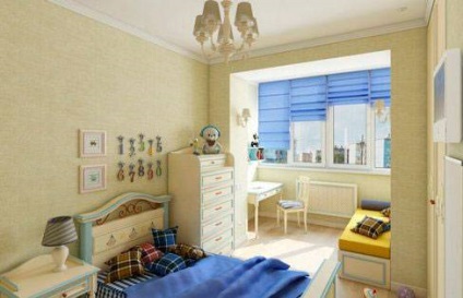 Gyermek szoba erkéllyel tervezési jellemzők