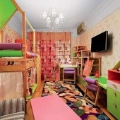 Proiectarea unei camere pentru copii cu un balcon - fotografie