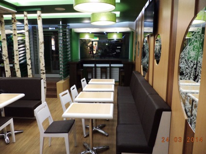 Interior Design Cafe - tervezési tér, bútortervezés (tervezett) Interior Design Cafe - tervezési tér, bútortervezés