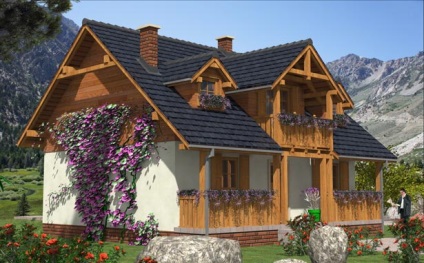 Case cu mansardă și garaj, proiecte de verandă, fotografii, layout, proiecte simple de cabane (8 pentru 8,