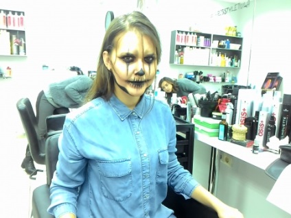Джокер »або« дама хробаків »ідеї приголомшливого макіяжу для хеллоуина