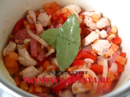 Képek recept pörkölt csirke (csirke zöldség pörkölt) Képek recept pörkölt csirke
