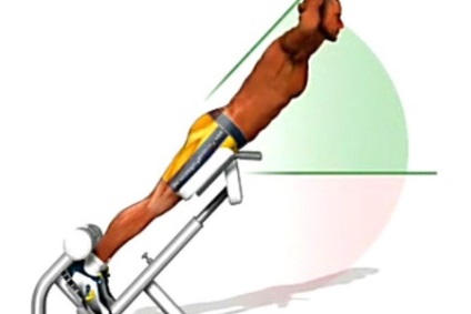 Hyperextensia în hernia exercițiilor lombare ale coloanei vertebrale în sala de sport