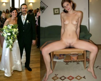 Meztelen Bride (felöltözve) meztelen menyasszony