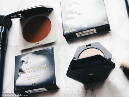 H - m бронзер solar flair bronzing powder у відтінку golden honey і рум'яна pure radiance powder