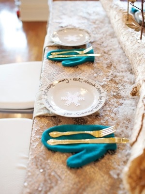 Ідеї ​​сервірування столу для зимового весілля