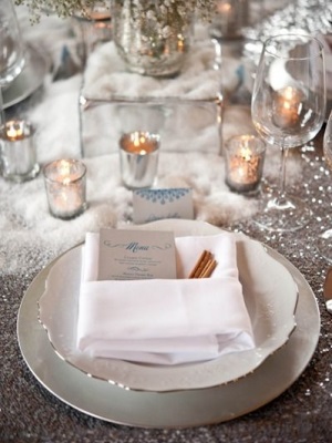 Ідеї ​​сервірування столу для зимового весілля