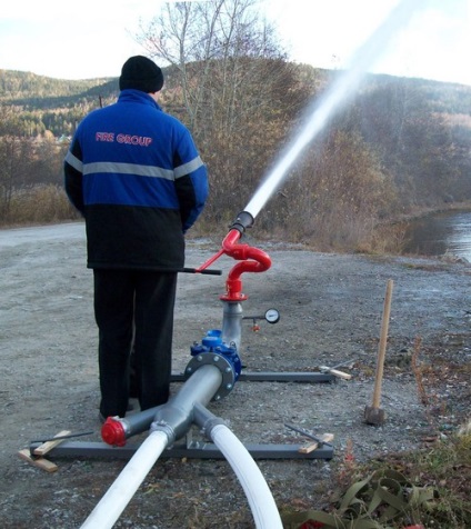 Випробування лафетних пожежних стволів (стаціонарних і переносних)