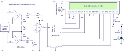 Măsurarea presiunii cu senzor arduino și spd005g