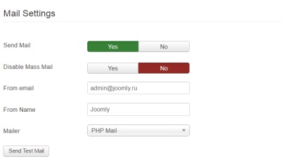 Joomla nu trimite poștă