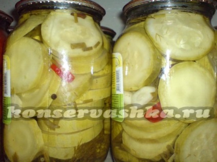 Zucchini conserve pentru iarnă fără sterilizare