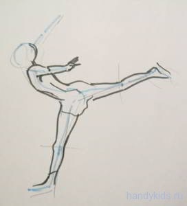Cum de a desena o fată patinaj