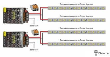 Cum se conectează circuitele cu LED-uri și nuanțele de conectare