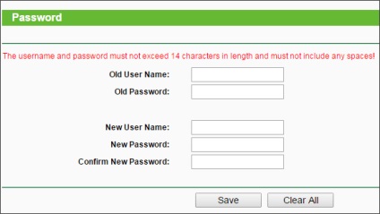 Modificarea parolei pe router