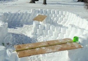 Cum de a face o fortăreață din zăpadă