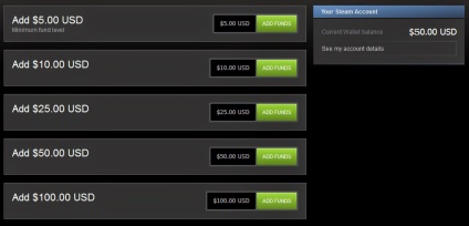 Hogyan készítsünk egy Steam Wallet dollár