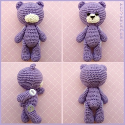 Cum de croșetat un ursuleț de pluș și amigurumi - scheme, descriere și u