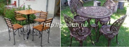 Hogyan válasszuk ki bútorok a kertben, és nyaralók (házikók) Hogyan válasszuk ki bútorok a kert és a kert