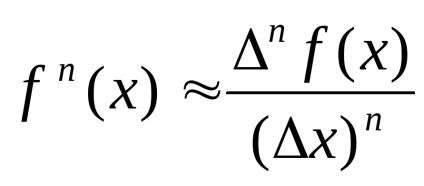 Кінцеві різниці різних порядків