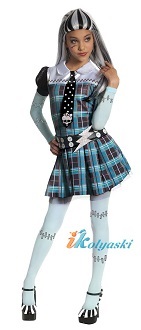 Костюм монстер хай Френкі штейн з перукою, дитячий карнавальний костюм монстр хай Френкі штейн,