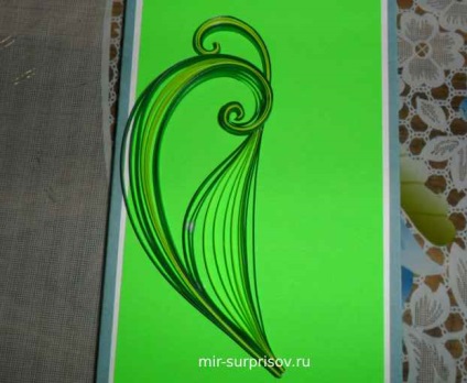 Quilling curl a szegélyeket