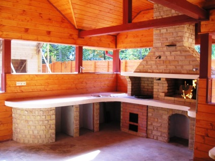 Літня кухня з цегли (38 фото) проекти, схеми гаража і хозблока, облаштування своїми руками