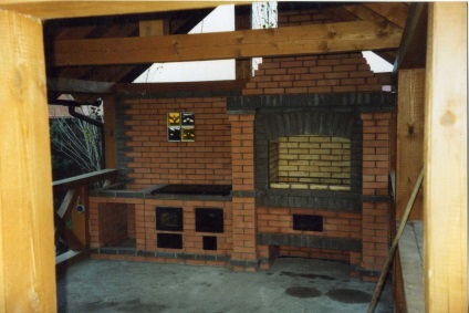 Bucătărie de vară dintr-o cărămidă (38 de fotografii) proiecte, scheme de garaj și un bloc de gospodărie, aranjament prin mâinile proprii